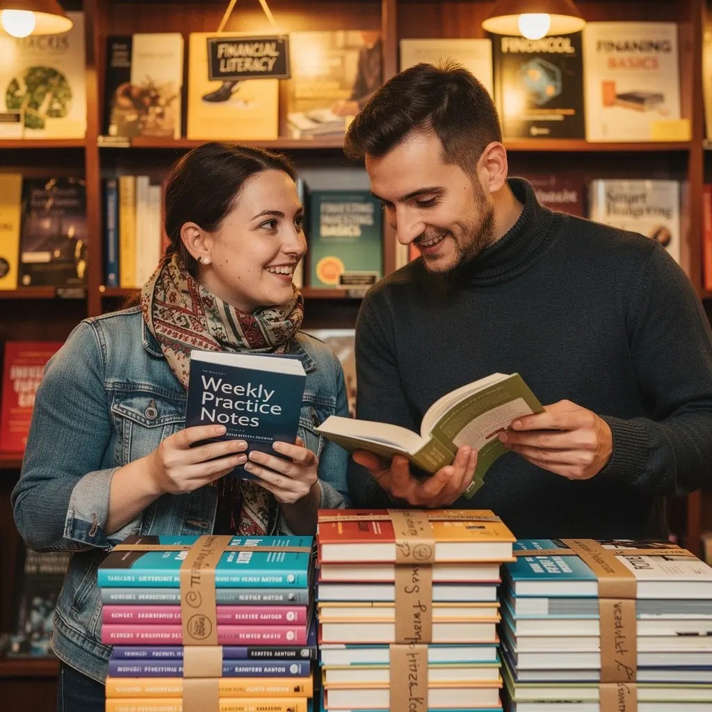 Fotó egy családról, akik közösen tervezik meg a havi kiadásaikat.