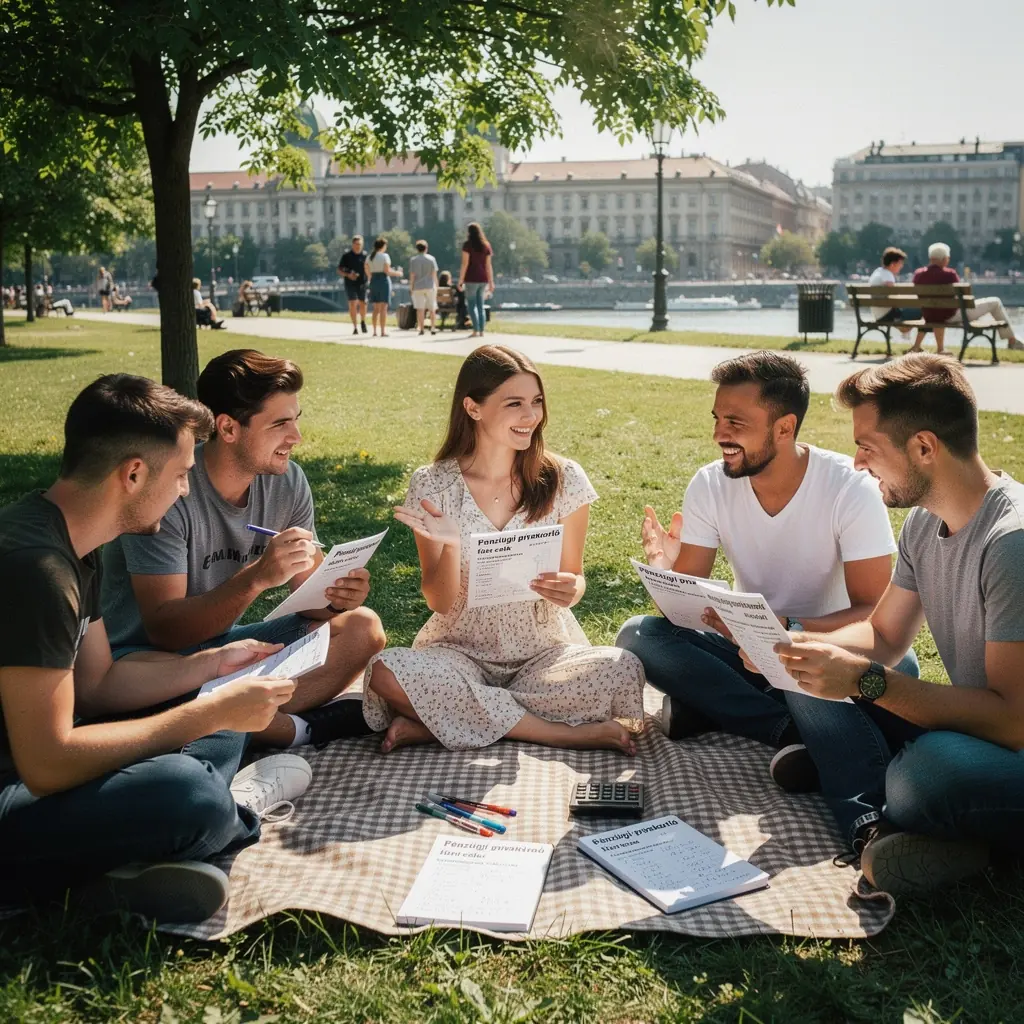 Könyvborító egy pénzügyi útmutatóról, amely segít a költségek nyomon követésében.