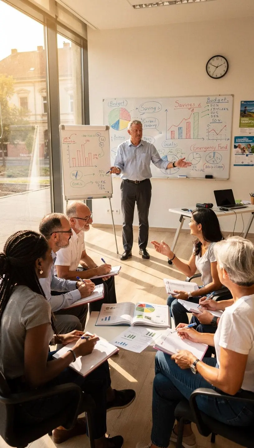 Könyvcsomag a személyes pénzügyek alapjairól, gyakorlati jegyzetekkel.